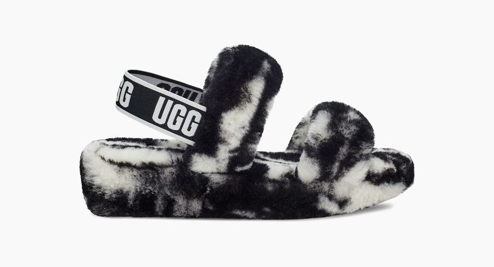 Ugg Slippers Canada - Ugg Women's Oh Yeah Marble Black